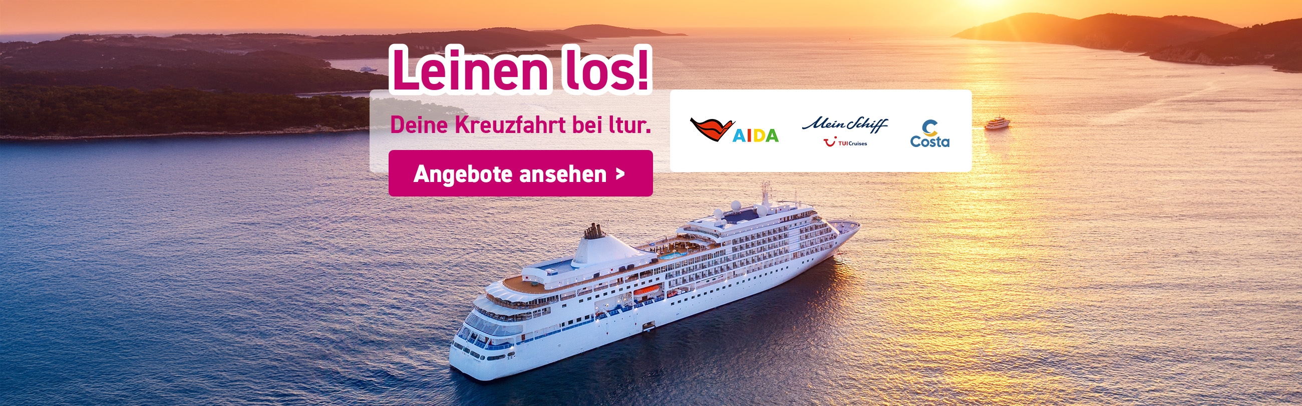 Kreuzfahrten bei ltur buchen - AIDA, TUI Mein Schiff, Costa